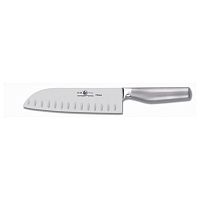Нож японский с бороздками Santoku 180/300 мм, кованый PLATINA Icel /1/