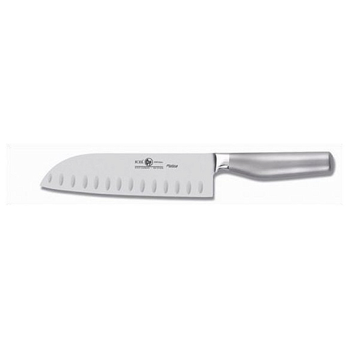 Нож японский с бороздками Santoku 180/300 мм, кованый PLATINA Icel /1/