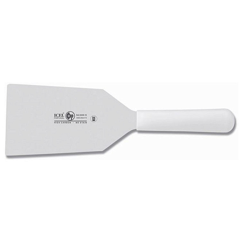 Лопатка L=16 см прямая пласт. ручка черная Icel /1/6/