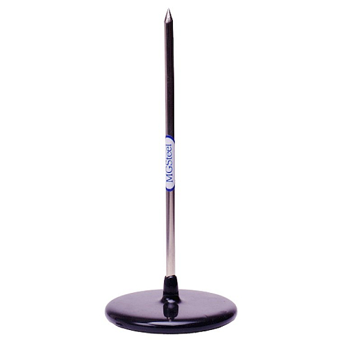 Игла для чеков h=16,5 см. нерж. на прорезиненной подставке MGsteel /1/