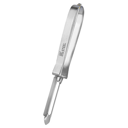 Овощечистка 6/15 см. с плавающим лезвием, нерж с хром ручкой MGsteel /1/24/432/