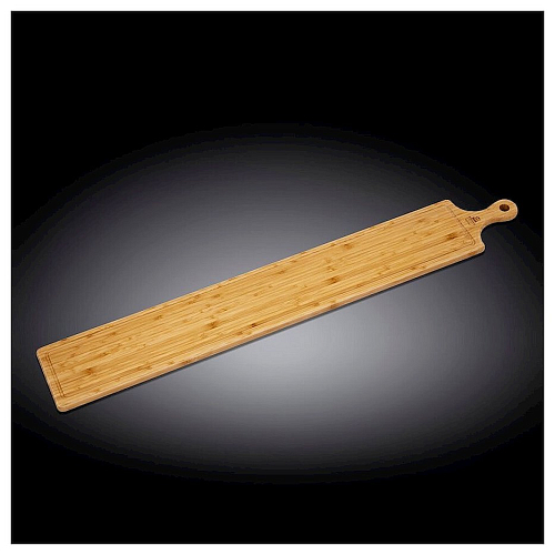 Доска для подачи с ручкой 100*15 см, бамбук Wilmax /2/10/
