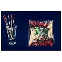 Пики деревянные Шайба черная 12 см. 100 шт/уп.