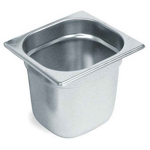 Гастроемкость 1/6 h=200 (1/6*8,0) нерж. MGSteel /36/