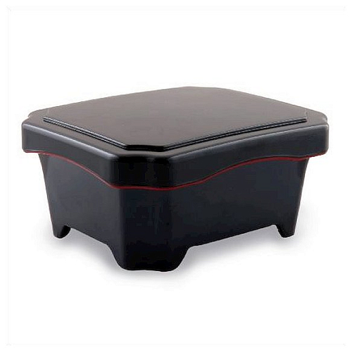 Шкатулка для УНАГИ 16,3*13,9 h=7,6 см. "ч/кр" /1/