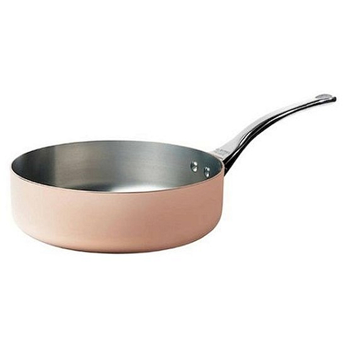 Сотейник 1,0 л. медь-нерж. d=16 см. h=5,8 см. (индукция) De Buyer /1/