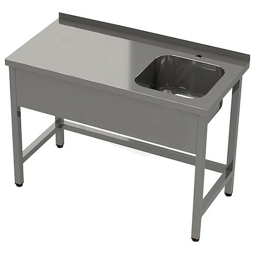 Ванна моечная iRon ВМ1P З/Р 900*700*850 с ящиком откидным