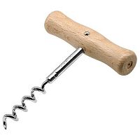 Штопор простой с дер. ручкой 11*8 см. FM PRO /1/2/12/