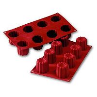 Форма силиконовая для заморозки и выпечки "Цветы" 8 порц. d=55 h=50 мм. (HF03092) /1/