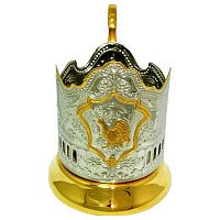 Подстаканник никелир. с позолотой Глухарь /1/