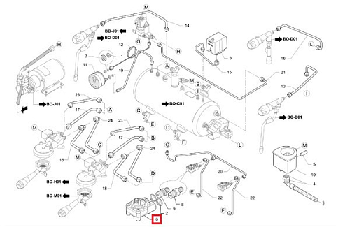 Расходомер 534392700 для кофемашины т.м. La Cimbali серии Q10