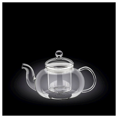 Чайник заварочный 620 мл, с колбой стекл. Thermo Glass Wilmax /1/24/