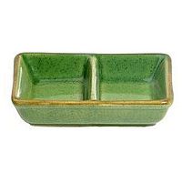 Подсоусник двойной 9*6,5 см. Киото Грин /6/