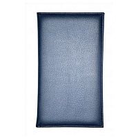 Папка-карта вин 32,5*18,5см 2-х стор.кож.зам. синяя съемные файлы