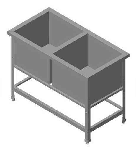 Ванна моечная двойная ITERMA T&T ВМС-Э/2-7/13,5