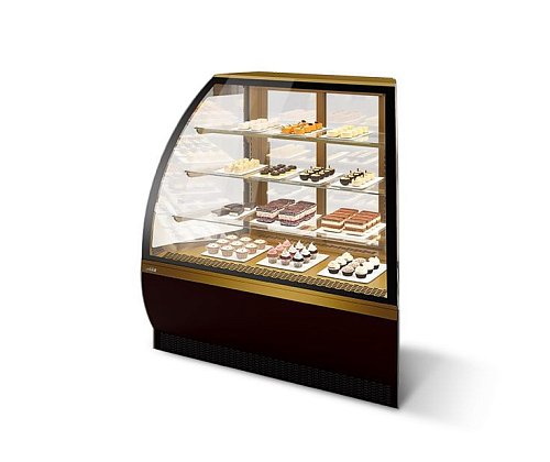 Витрина кондитерская Chilz VETE LUX AN шоколад/золотой глянец