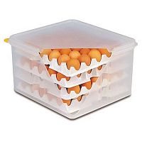 Контейнер для хранения яиц 35,4*32,5 см. h= 20 см. 8 лотков с крышкой полиэтилен APS /1/