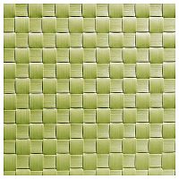 Салфетка сервировочная 45*33 см. широкое плетение зеленая, пвх APS /1/