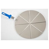 Поднос круглый d=50 см.алюм.для пиццы на 8 сегментов с ручкой Gimetal /1/2/