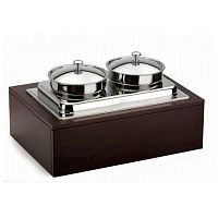 Мармит 1-х блюд , 2 кастрюли 5 л. с крышками, венге Pinti