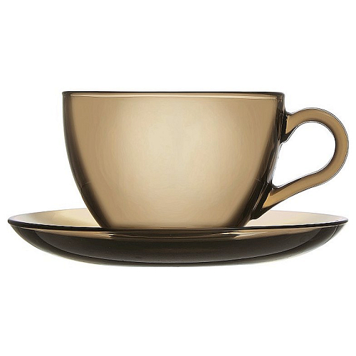 Чайная пара 215 мл d=137/91, h=64 мм Бейзик бронза Б /6/
