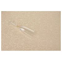 Скатерть 145*200 см. бежевая мелкий цветок /3/