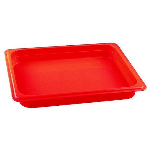 Гастроемкость 1/2 h=40 п/п красная Рс /1/24/