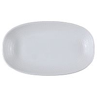 Блюдо овальное 150*85 мм. Белый Пьюре Дот, форма Гурмэ Bonna /1/12/3168/