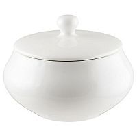 Горшок для подачи 1100 мл. с крышкой Белый, форма Гурмэ Bonna /1/6/ ОСЕНЬ