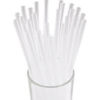 Трубочки коктейльные 0,6*20,5 см. 1000 шт/уп. прямые прозрачные Кола /1/10/