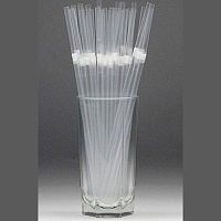 Трубочки коктейльные 0,6*21 см. 1000 шт/уп. с гофрой прозрачные Экстра /1/10/