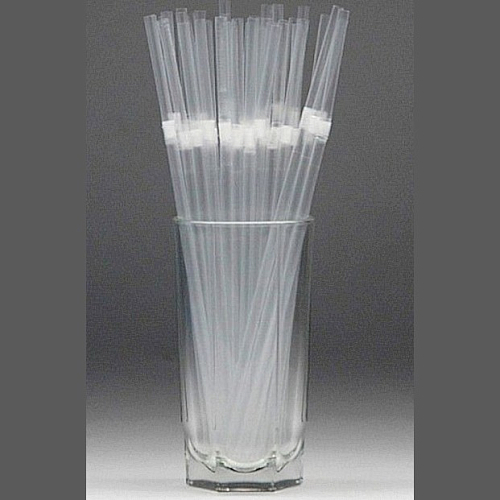 Трубочки коктейльные 0,6*21 см. 1000 шт/уп. с гофрой прозрачные Экстра /1/10/