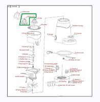 Насадка (конус) внутренняя (#2-inner cone) для соковыжималки т.м. EKSI серии J, мод. J-50