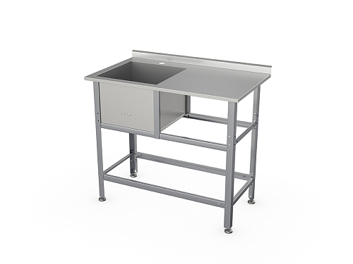 Ванна со столом Atesy ВСМС-Б-1Л.530-1210.680-1-02 (ВМС-1/530 с бортом)