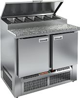 Стол охлаждаемый для пиццы HICOLD PZE1-11/GN (1/3H) камень