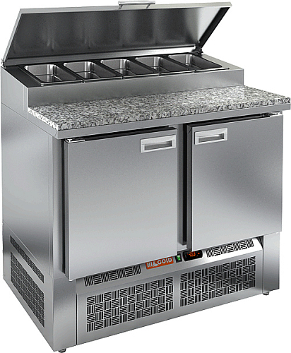 Стол охлаждаемый для пиццы HICOLD PZE1-11/GN (1/3H) камень