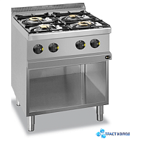 Плита 4 конфорочн.газовая 700сер. Apach Cook Line APRG-77P