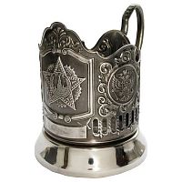 Подстаканник никелир. с чернью Орден Победы РФ /1/