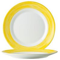 Тарелка d=155 мм. желтый край Браш /6/