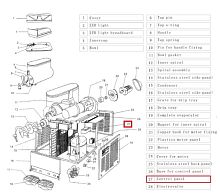 Блок управления (1 резервуар) SMB_#27_SINGL для гранитора т.м. EQTA серии SMB, мод. SMB-1