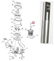 Вал (20.07.0.0008) CJ 1340 E_#17 для соковыжималки т.м.VORTMAX модели CJ 1340 E