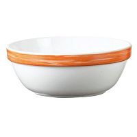 Салатник d=120 мм. 275 мл. оранж. край Браш /6/
