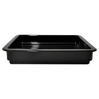 Гастроемкость 2/3 h=65 фарфор черная /1/