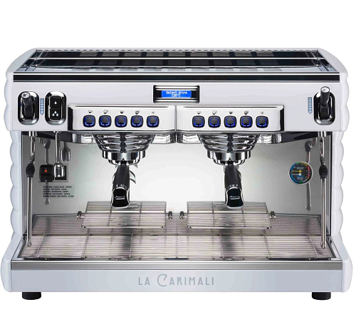 Кофемашина рожковая Carimali Bubble E2 2 группы, высокие, автомат, экономайзер,цвет белый