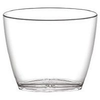 Ведро для шампанского 5,25 л. пластиковое 279*173/185*112 мм. h=234 мм. для 2-х бутылок, прозрачное Abert /1/6/