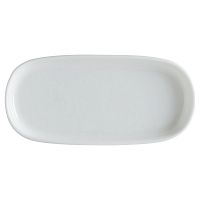 Блюдо овальное 140*65 мм. Белый, форма Хюгге Bonna /1/12/5856/ ОСЕНЬ