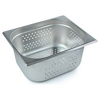 Гастроемкость 1/2 h=150 мм. 9,2 л. нерж. перфорированная d=6 мм. MGsteel /1/6/12/