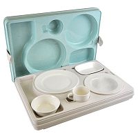 Термоподнос 542*390*120 мм. на 5 предметов с крышкой с зажимом (-40°C до +110°C) п/п Tribeca /1/3/