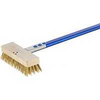 Щетка для печи электрической 129 см. 20*7 см. непов, с медной щет h=4 см., ручка нерж. Gimetal /1/