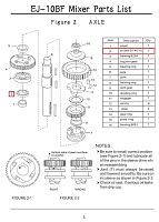 Сальник F2-2 для миксера планетарного т.м. EKSI серии EJ, модель EJ-10BF